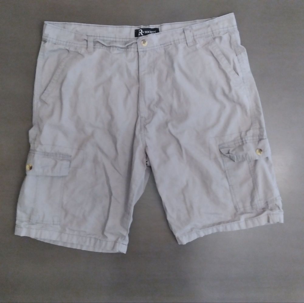 Gray Cargo Shorts | R Society | Size 36